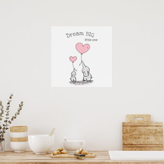 Grote Droom Kinderkamer Muur Kunst Poster (Keuken)