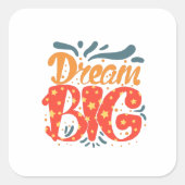 Grote droom Sticker (Voorkant)