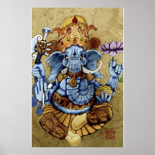 Grote druk op Ganesh Poster (Voorkant)