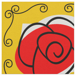 Grote druk op het Roos Stof