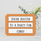 Grote druk Uitnodiging Diamond Serif Sjabloon (Staand voorkant)