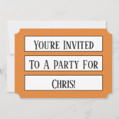 Grote druk Uitnodiging Diamond Serif Sjabloon (Voorkant)