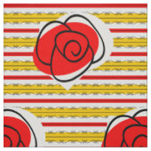 Grote druk van het Spaanse Roos Stripe stof (Swatch)