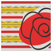 Grote druk van het Spaanse Roos Stripe stof (Close Up)