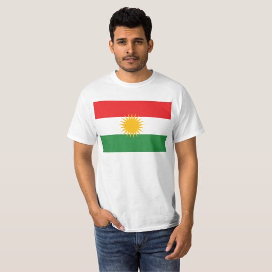 GROTE DRUKVlag Koerdistan T-shirt (Voorkant volledig)