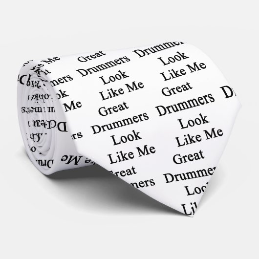 Grote drummers lijken me stropdas (Opgerold)