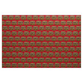 Grote dubbele cheeseburger rode stof (Yard (91,4 cm))