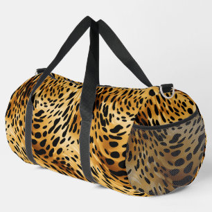 Grote Duffel Bag Leopard Print Plunjezak