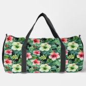 Grote Duffel Bag Tropische Print Plunjezak (Voorkant)