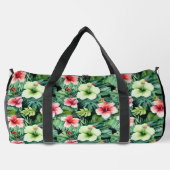Grote Duffel Bag Tropische Print Plunjezak (Achterkant)