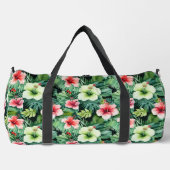 Grote Duffel Bag Tropische Print Plunjezak (Voorkant)