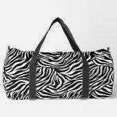 Grote Duffel Bag Zebra Print Plunjezak (Voorkant)