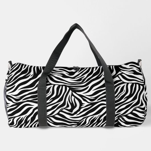 Grote Duffel Bag Zebra Print Plunjezak (Achterkant)