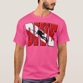 Grote Duik Originele Duik Duik Duik Speervissen T-shirt
