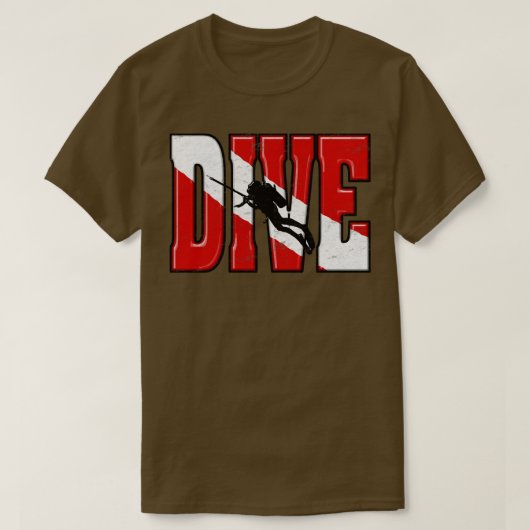 Grote Duik Originele Duik Duik Duik Speervissen T-shirt (Design voorkant)