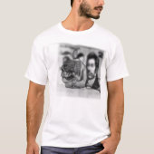 Grote duimen voor geld, Mannen witte T-shirt (Voorkant)