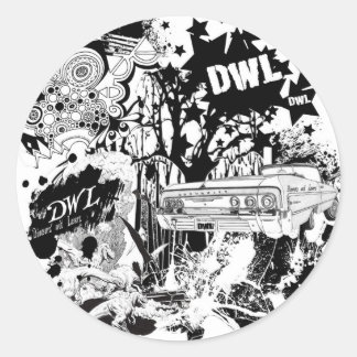 Grote DWL Ronde Sticker