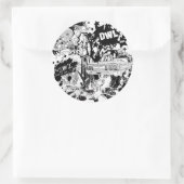 Grote DWL Ronde Sticker (Tas)