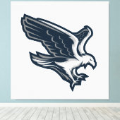 Grote eagle canvas afdruk (Insitu (Houten vloer))