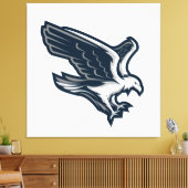 Grote eagle canvas afdruk (Insitu (Woonkamer))