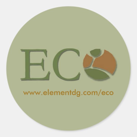 Grote eco sticker - Gepersonaliseerd (Voorkant)