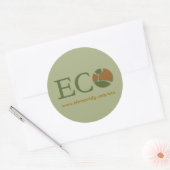 Grote eco sticker - Gepersonaliseerd (Envelop)
