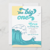 Grote EEN Surf Uitnodiging | Surf Uitnodiging (Voorkant)