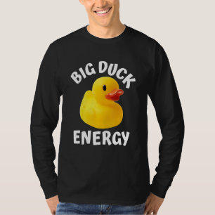 Grote Eend Energie Gele Rubber Eend Mannen Vrouwen T-shirt