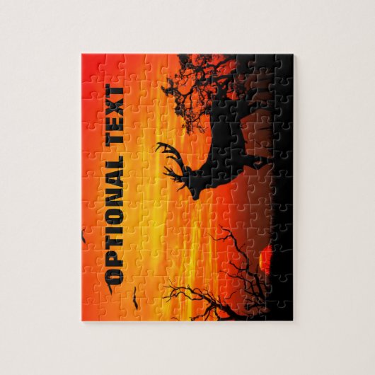 Grote eend, gedempt tegen bruine zonnebank legpuzzel (Verticaal)