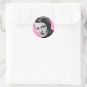 Grote eend ronde sticker (Tas)