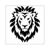 Grote eenvoudige leeuw gezicht stempel (Afrduk)