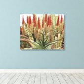 Grote eenzame in bloei canvas afdruk (Insitu (Houten vloer))