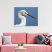 Grote Egret Canvas Print (Insitu (Woonkamer))