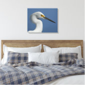 Grote Egret Canvas Print (Insitu (Slaapkamer))