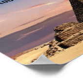 Grote Egyptische piramiden met pharaohs quote Post Poster (Hoek)