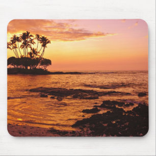 Grote Eiland, Hawaï. Zonsondergang, Big Island Haw Muismat