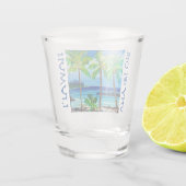 GROTE EILAND HAWAIÏ SHOTGLAS SHOT GLAS (Achterkant)