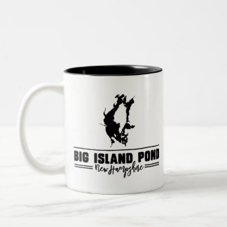 Grote eilandvijver New Hampshire Tweekleurige Koffiemok