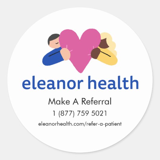 Grote Eleanor Health Referral Sticker (3 in) (Voorkant)