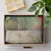 Grote Elegante Distressed Bloemen & Raven Decoupag Tissuepapier (Geschenk)