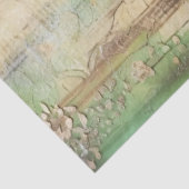 Grote Elegante Distressed Bloemen & Raven Decoupag Tissuepapier (Detail)