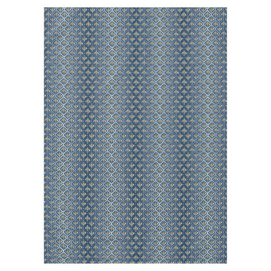 Grote elegante Fleur de Lis Tafelkleed (Voorkant)