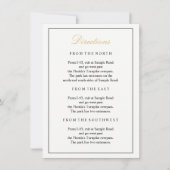 Grote Elegante Gouden Script Bijkaart verticaal Kaart (Voorkant)