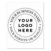 Grote elegante logo custom ronde stempel met inktk (Afrduk)