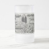 Grote elektrische schedel matglas bierpul (Center)