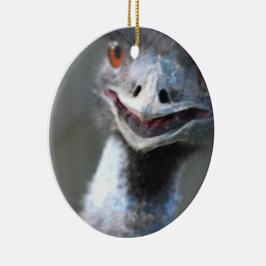 Grote emu-versiering keramisch ornament (Rechts)