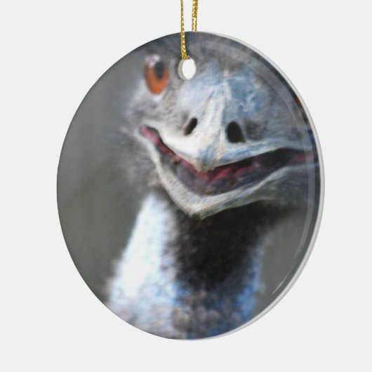 Grote emu-versiering keramisch ornament (Links)