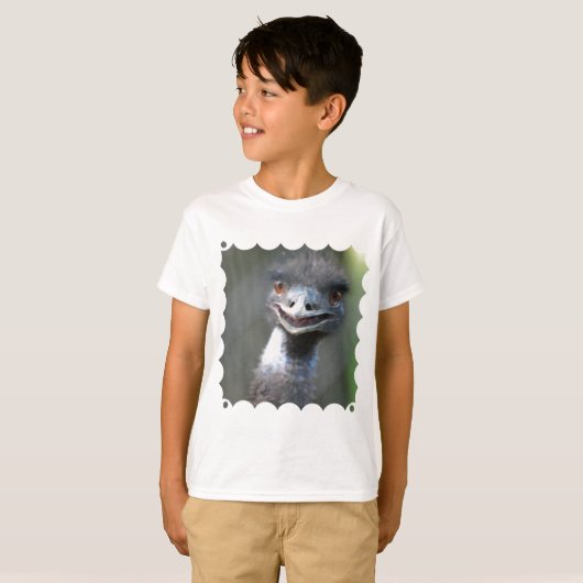 Grote emu Youth T-Shirt (Voorkant volledig)