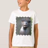 Grote emu Youth T-Shirt (Voorkant)