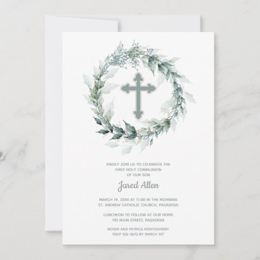 Grote en Grote Eerste Gemeenschap Kaart (Voorkant)